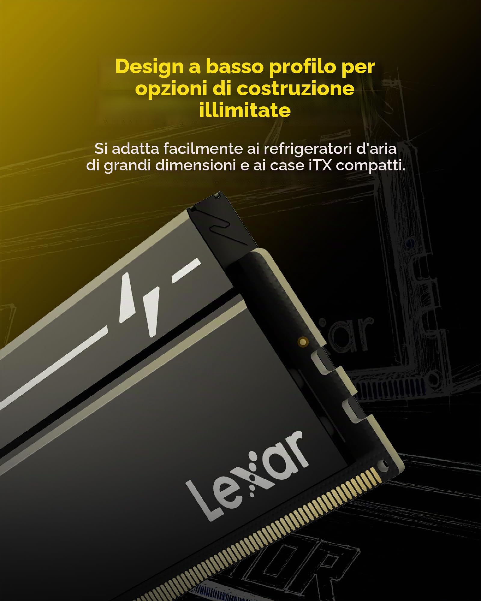 lexar-oc-ddr5-ram-8gb-6000mhz-cl38-udimm-desktop-xmp-3-0-expo image 2