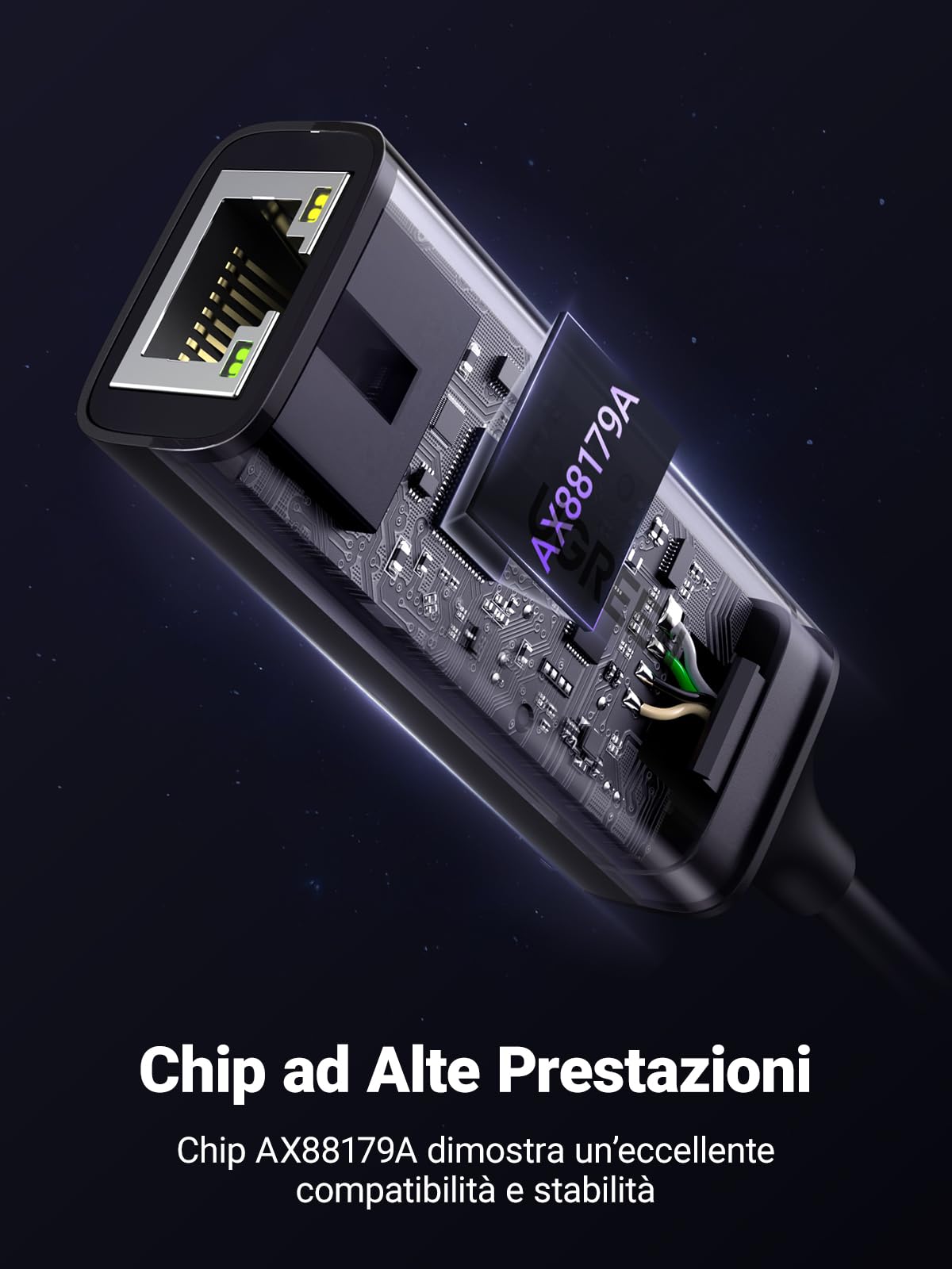 ugreen-adattatore-ethernet-usb-c-a-rj45-1000mbps-in-alluminio image 5