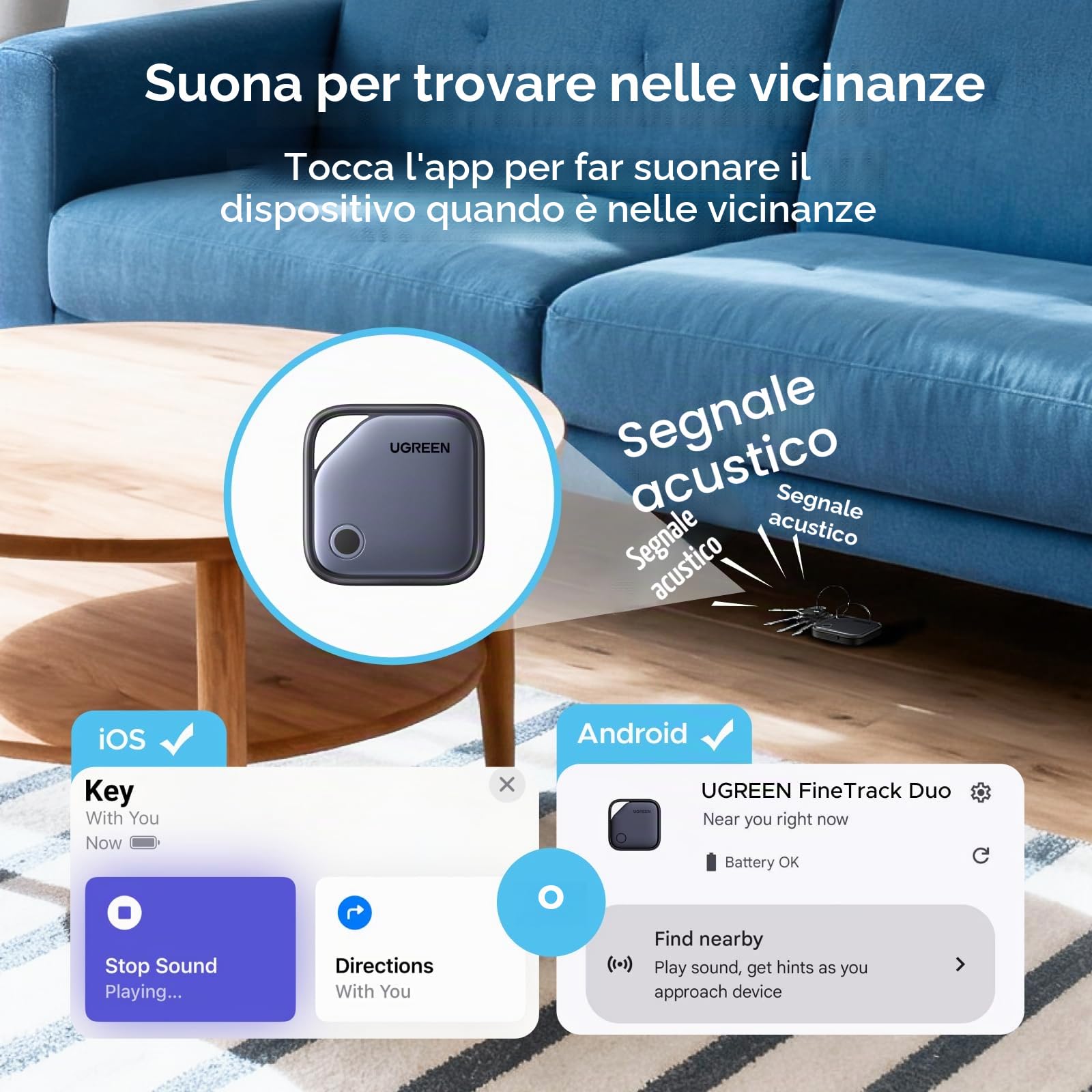 ugreen-finetrack-duo-smart-tracker-bluetooth-4-pezzi-con-ios-find-my-o-android-f image 5