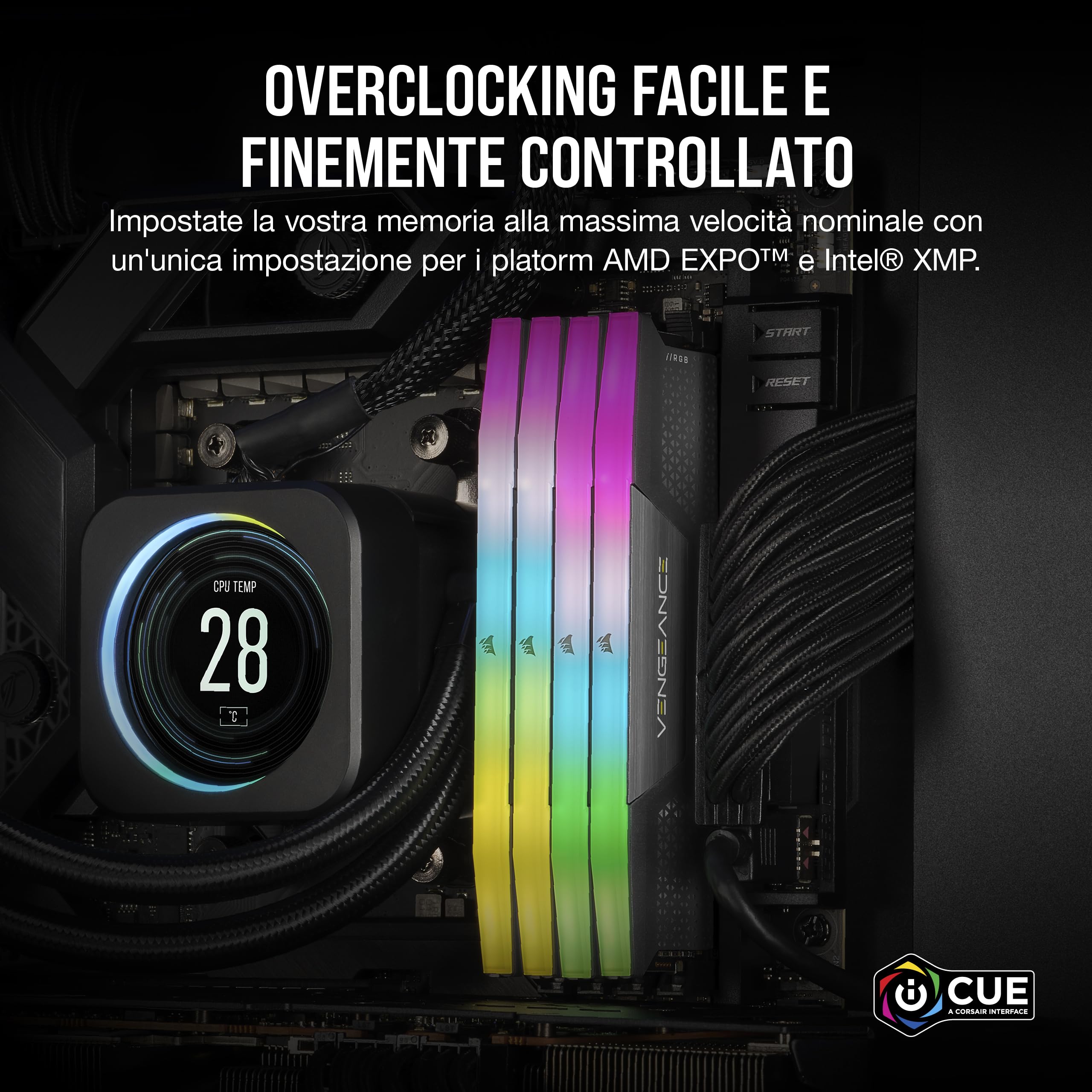 corsair-vengeance-rgb-ddr5-16gb-2-x-8gb-5600mhz-cl40-grigio-amd-expo-e-intel-xmp image 5
