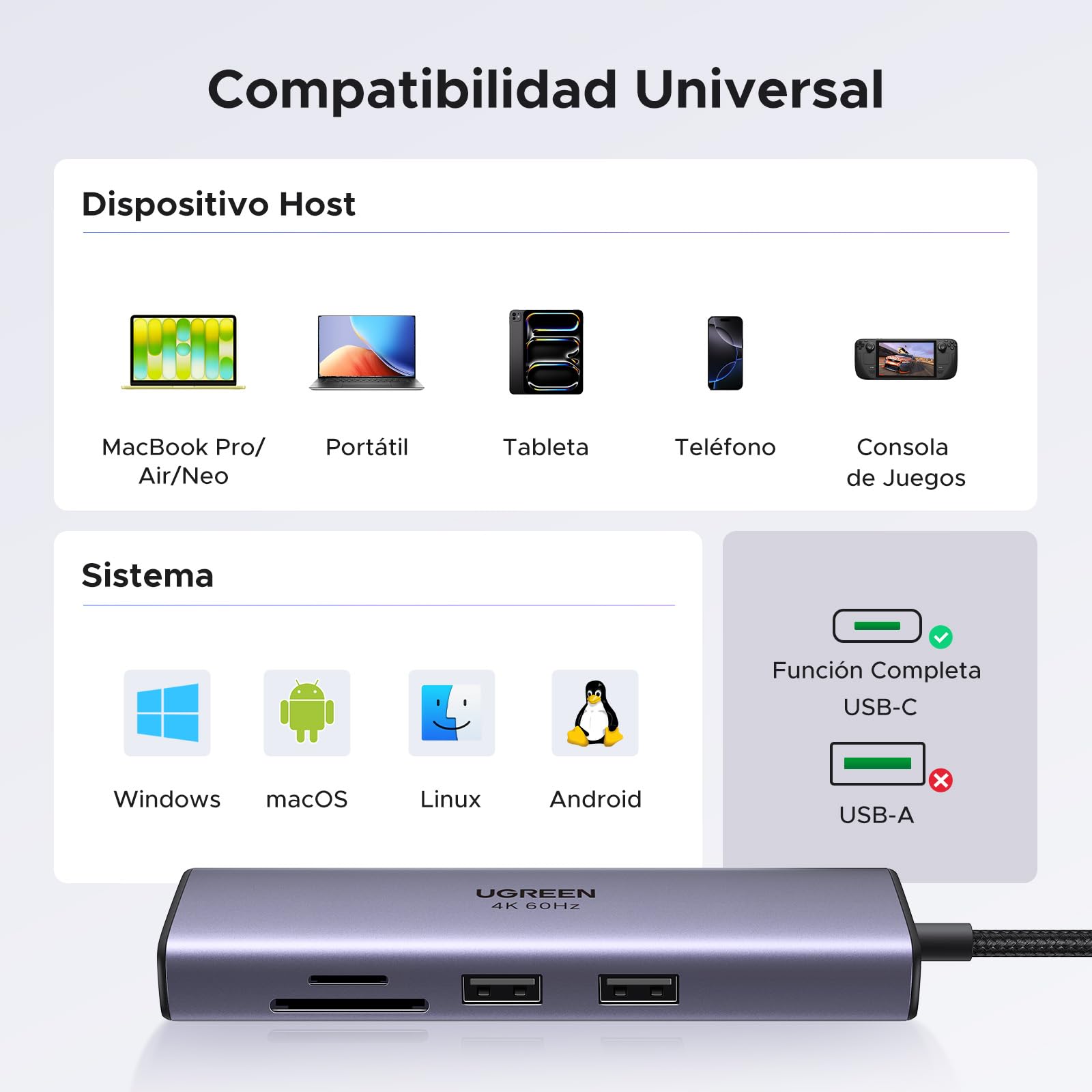 ugreen-revodok-107-hub-usb-c-7-in-1-docking-station-hdmi-4k-60hz-ethernet-gigabi image 6