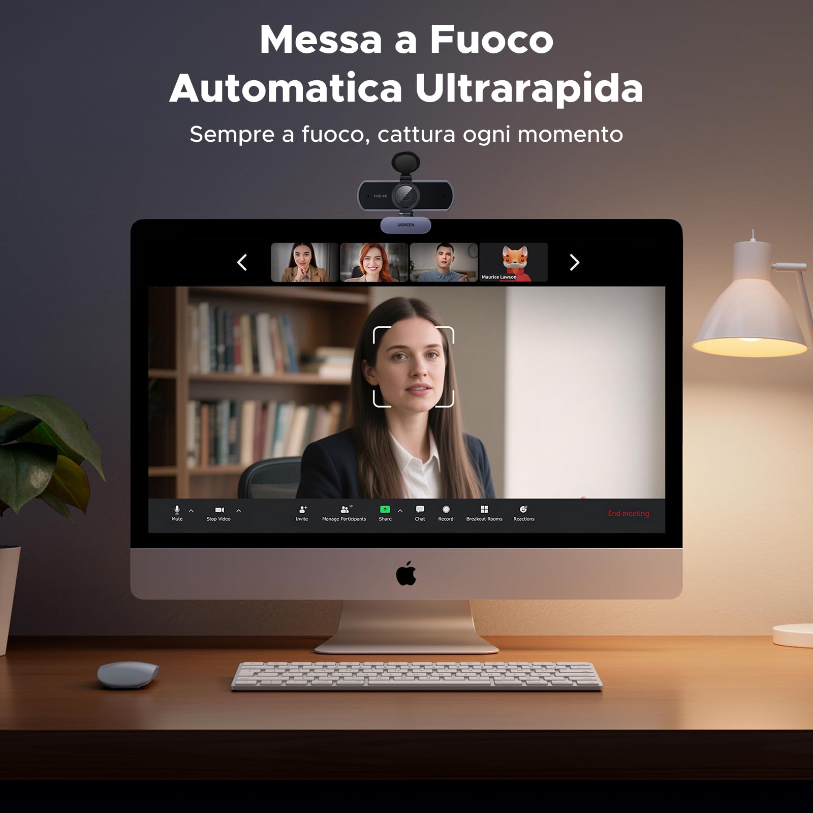 ugreen-finecam-lite-4k-webcam-usb-con-autofocus-microfono-duplo-e-cover-privacy image 5
