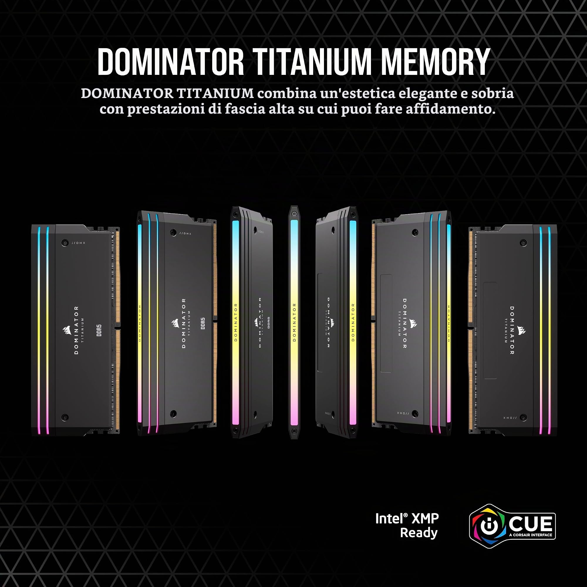 corsair-dominator-titanium-rgb-ddr5-96gb-2x48gb-7000mhz-cl40-intel-xmp-nero image 2