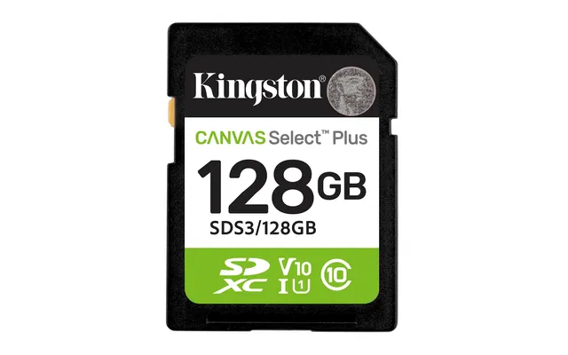 kingston-canvas-select-plus-scheda-sd-128gb-sdxc-uhs-i-150mb-s-c10 image 1