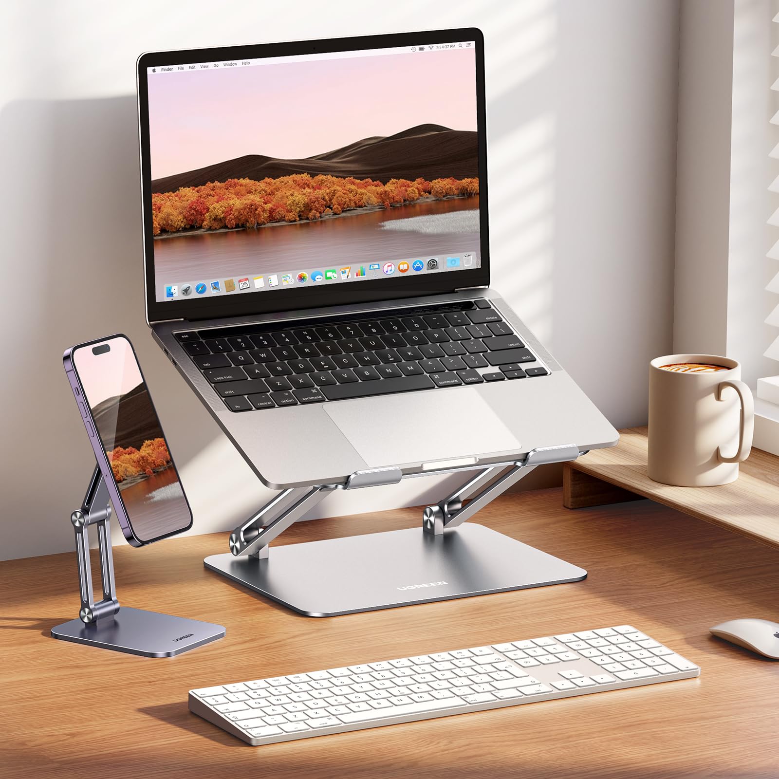 ugreen-supporto-laptop-regolabile-10-16-pollici-in-alluminio-stand-pieghevole-er image 2