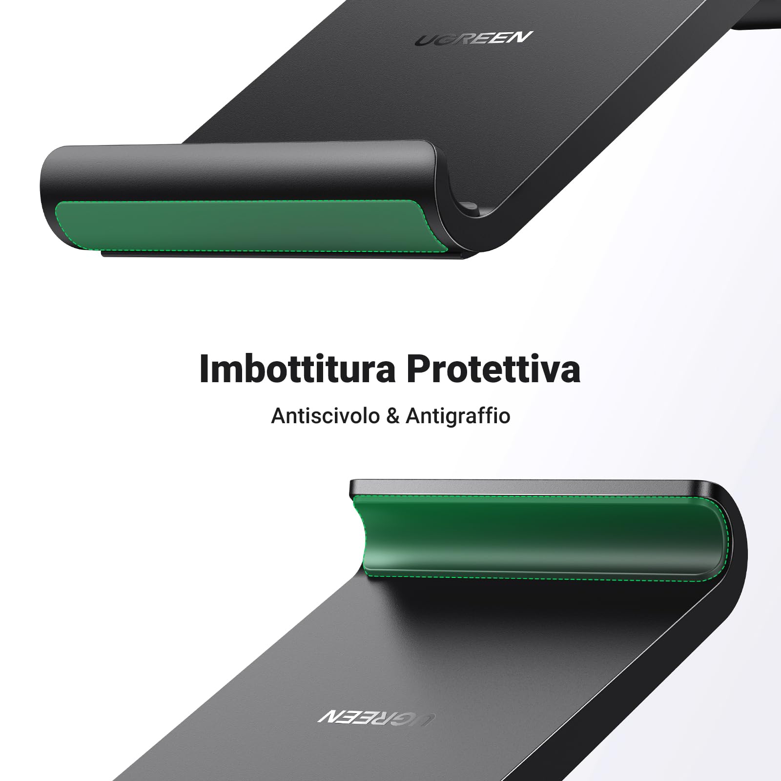 ugreen-supporto-telefono-da-tavolo-regolabile-100-alluminio-nero image 5