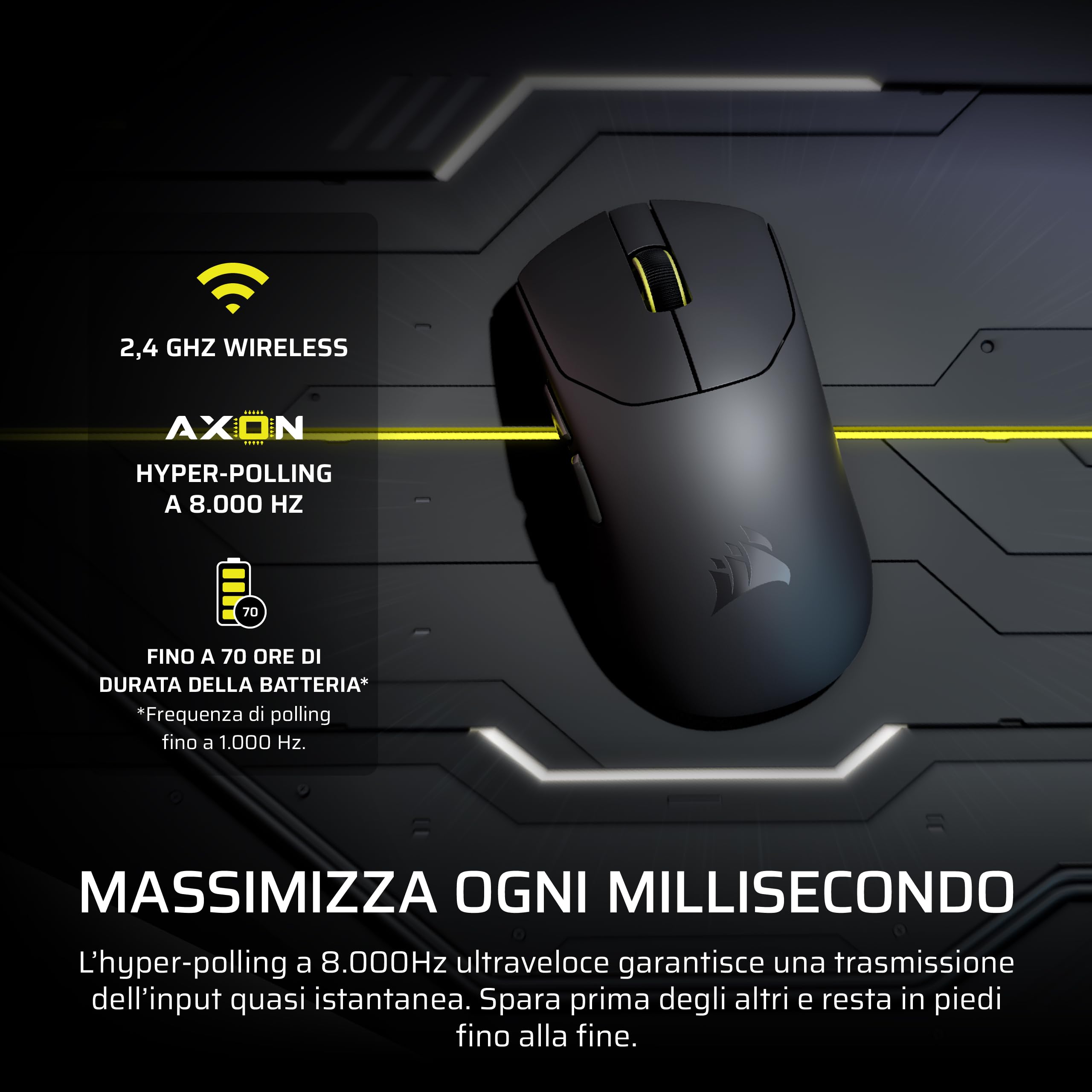 corsair-sabre-v2-pro-wireless-fps-gaming-mouse-ultraleggero-36g-33-000-dpi-hyper image 5