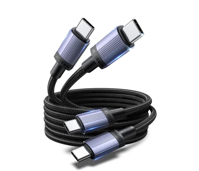 ugreen-cavo-usb-c-a-usb-c-240w-ricarica-rapida-2m-in-nylon-confezione-da-2 image 1
