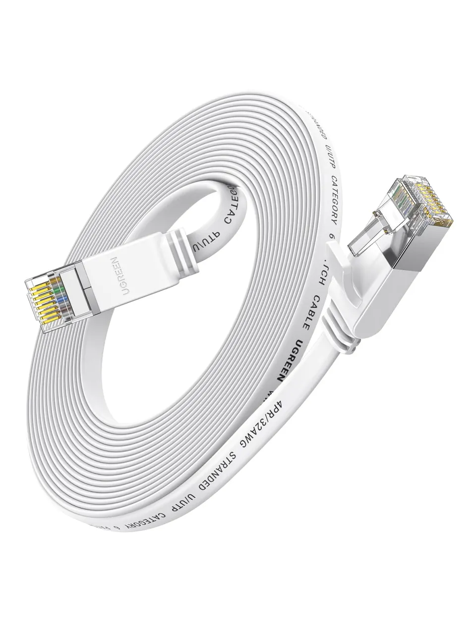 ugreen-cavo-rete-ethernet-cat-6-piatto-rj45-gigabit-10m image 1
