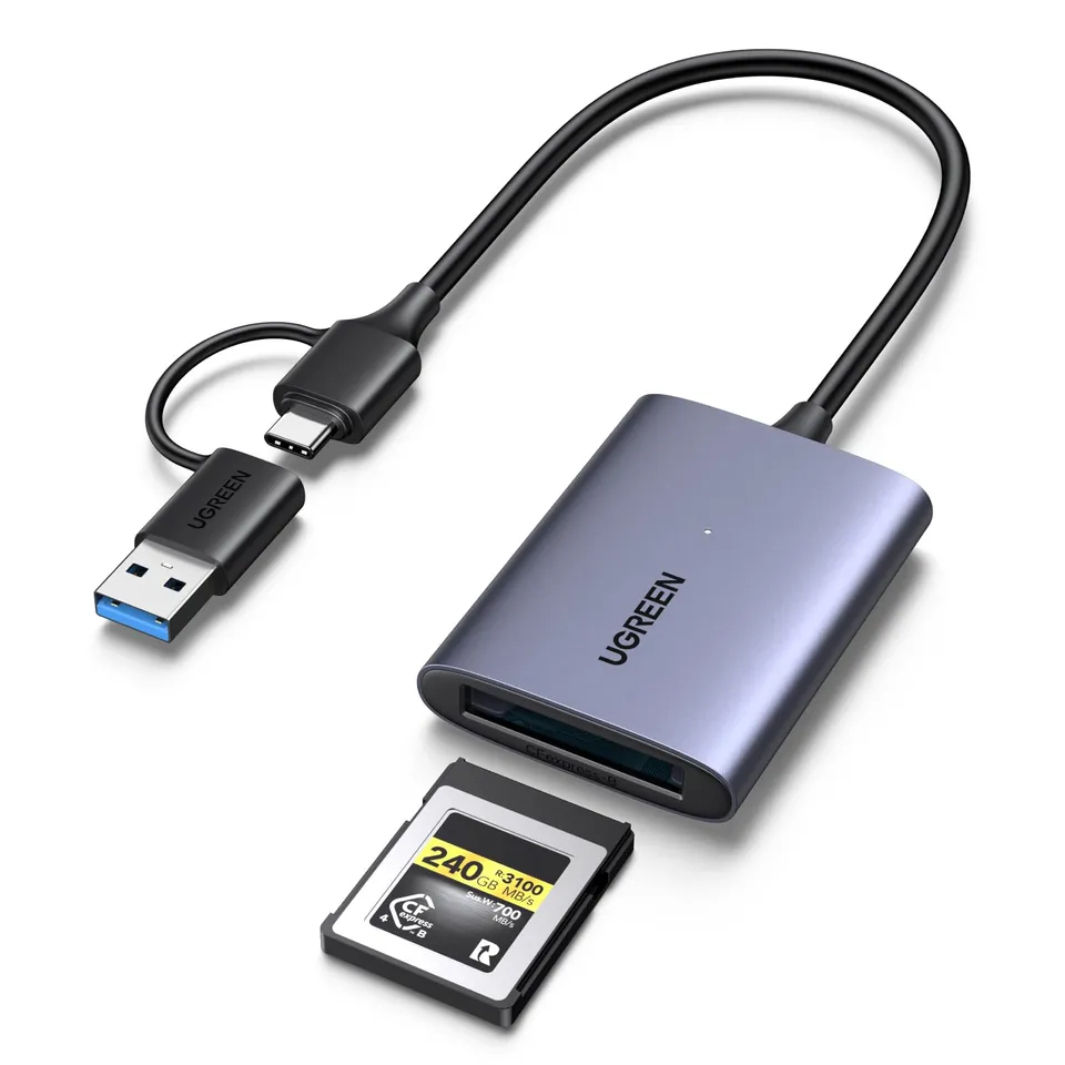 ugreen-lettore-di-schede-cfexpress-type-b-2-in-1-usb-c-usb-a-3-2-gen-2-10gbps-le image 1
