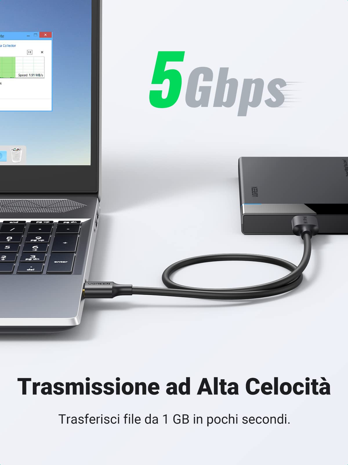 ugreen-cavo-micro-b-a-usb-3-0-a-5gbps-0-5m-per-hard-disk-esterno image 3
