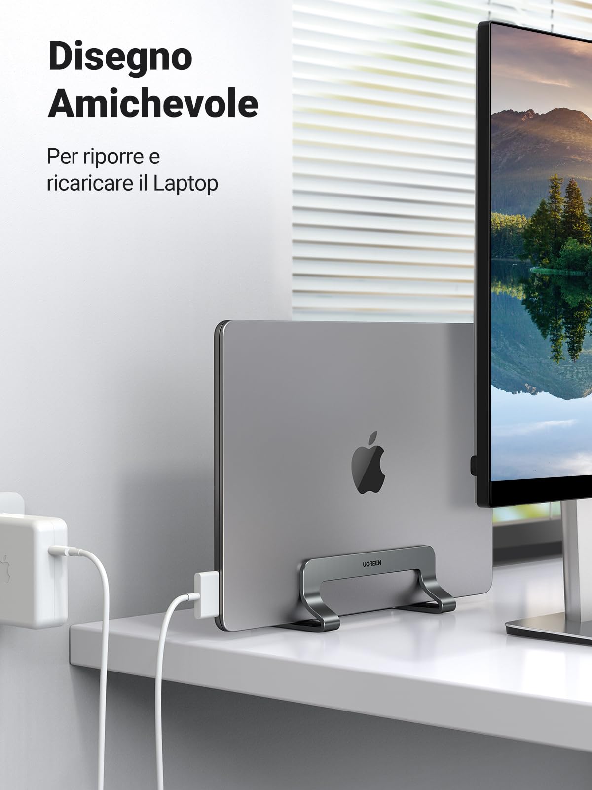 ugreen-supporto-verticale-laptop-alluminio-regolabile-grigio-fino-a-15-6 image 7