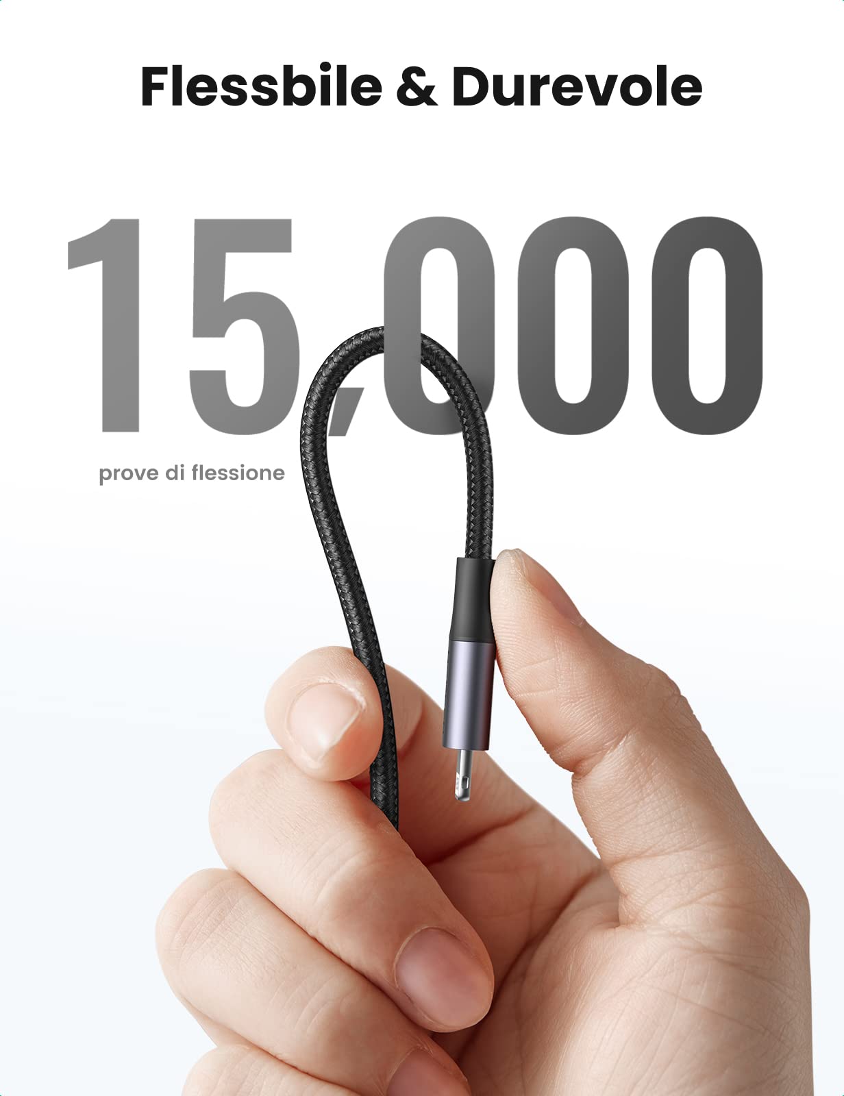ugreen-cavo-usb-c-a-lightning-mfi-1m-nylon-ricarica-rapida-pd-18w image 6
