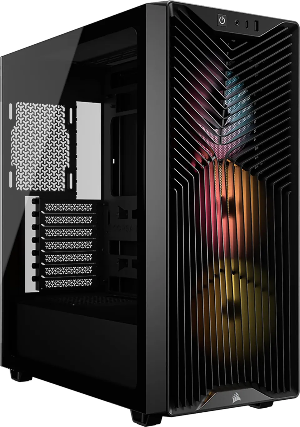 corsair-3200d-rs-argb-case-pc-mid-tower-nero-3-ventole-rs120-argb-radiatore-360m image 1