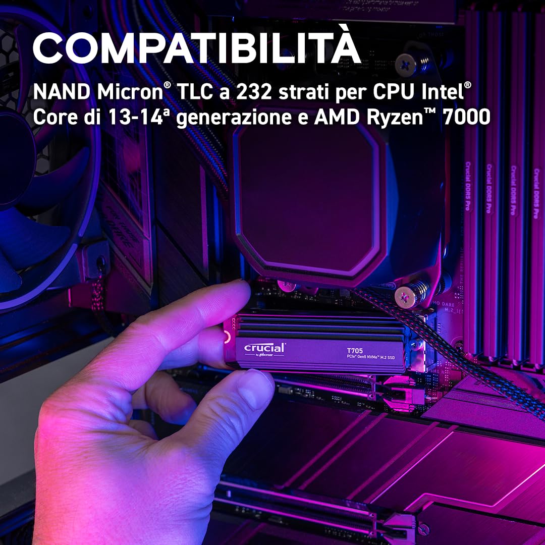 crucial-t705-ssd-2tb-pcie-5-0-nvme-m-2-con-dissipatore image 6