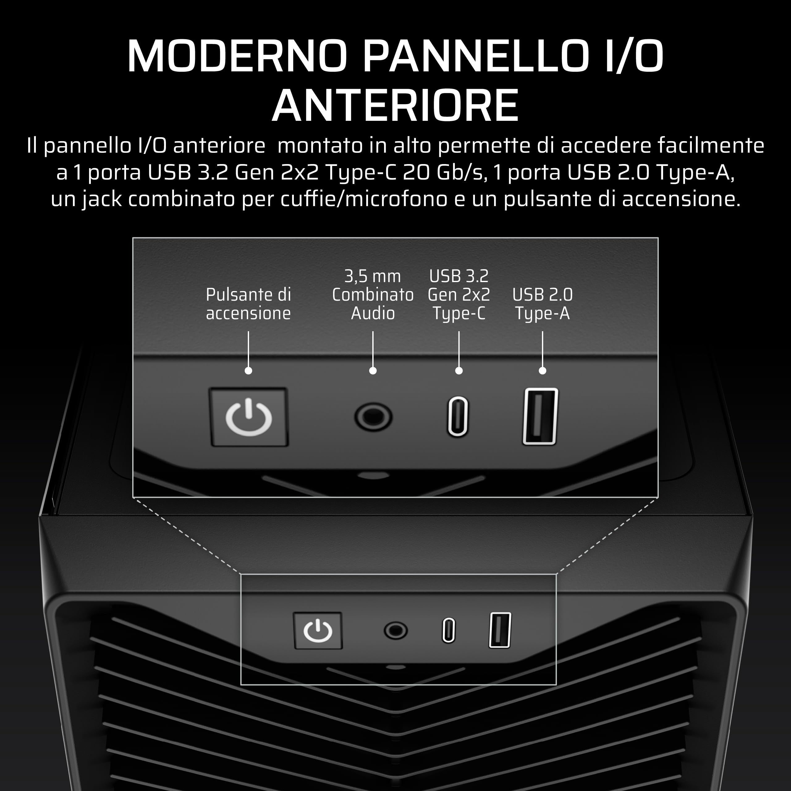 corsair-3200d-rs-case-pc-mid-tower-nero-con-3-ventole-rs120-e-radiatore-360mm image 8