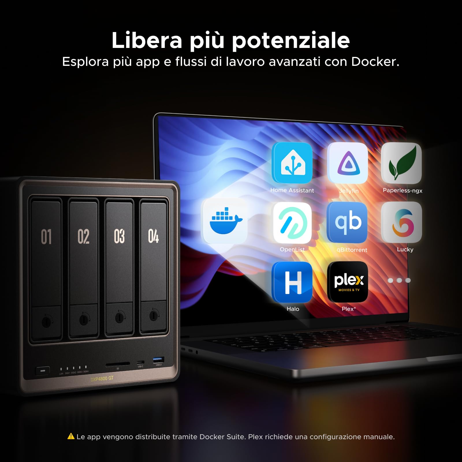 ugreen-nasync-dxp4800-gt-nas-4-vani-amd-ryzen-r2514-doppia-10gbe-senza-hdd image 6