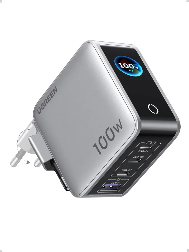 ugreen-nexode-pro-100w-caricatore-usb-c-4-porte-con-schermo-tft image 1