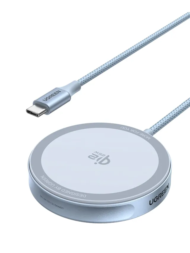 ugreen-magflow-qi2-25w-caricatore-wireless-magnetico-magsafe-1-5m image 1