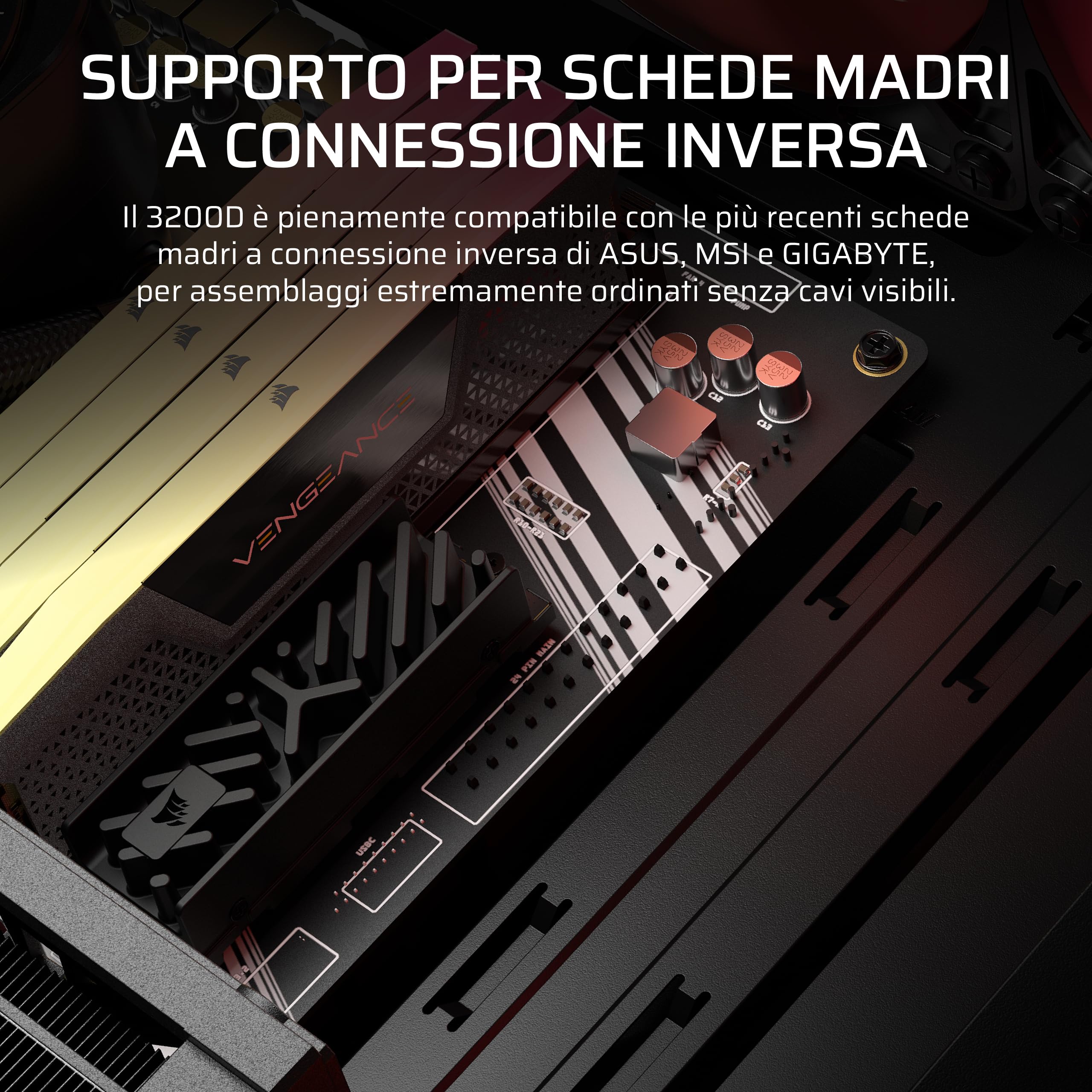 corsair-3200d-rs-argb-case-pc-mid-tower-nero-3-ventole-rs120-argb-radiatore-360m image 6