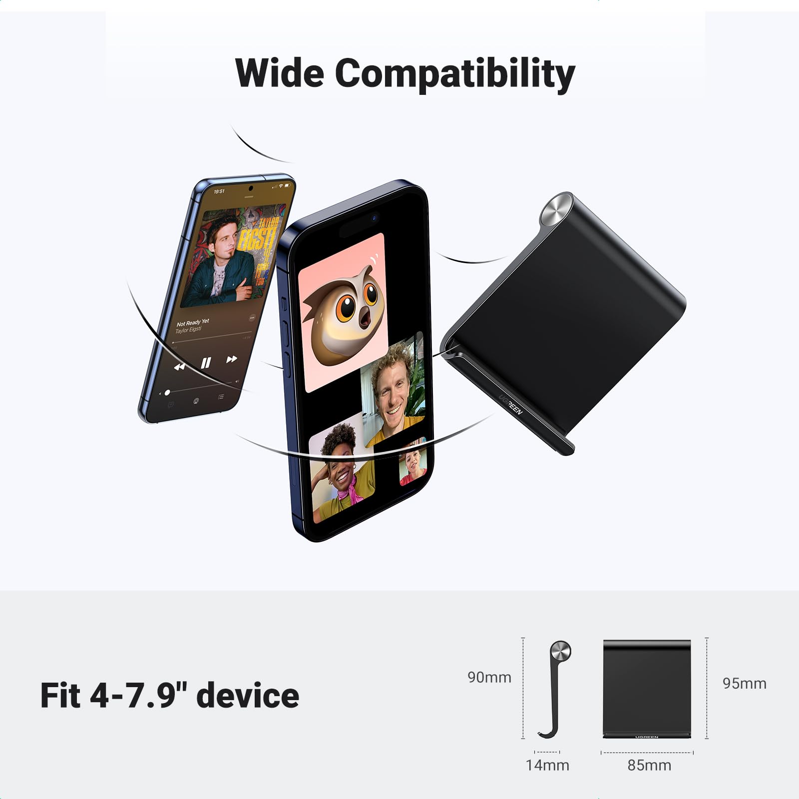 ugreen-supporto-cellulare-da-tavolo-pieghevole-4-7-9-regolabile-100-nero image 6