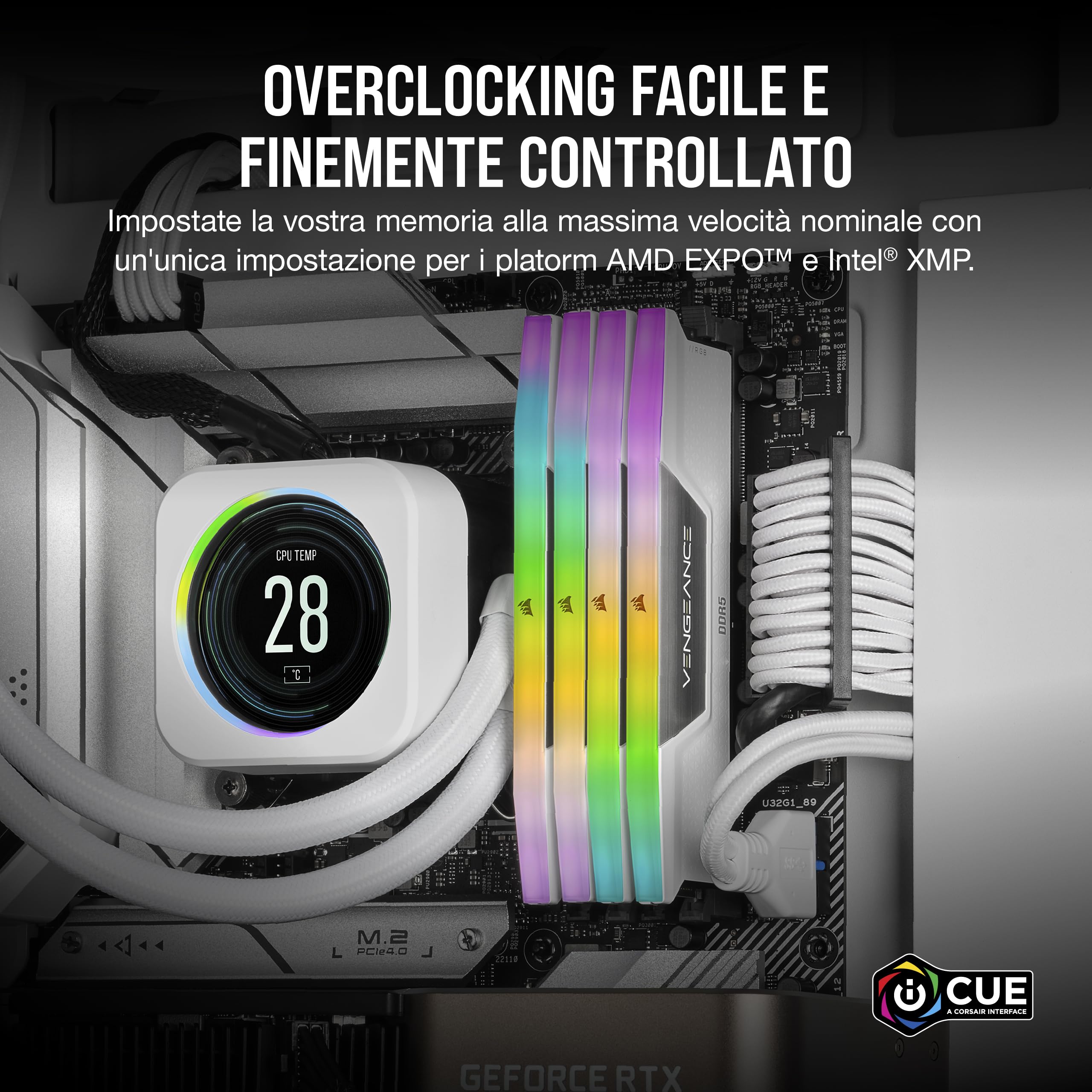 corsair-vengeance-rgb-ddr5-32gb-2x16gb-6400mhz-cl32-ram-desktop-bianca image 5