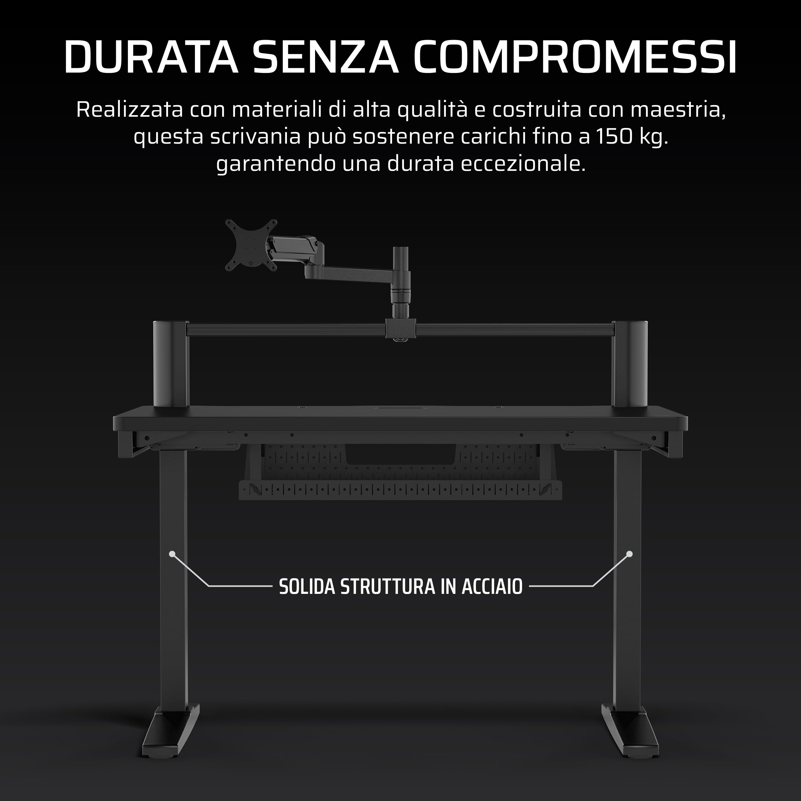 corsair-platform-4-scrivania-gaming-120x76cm-altezza-fissa-nero image 7