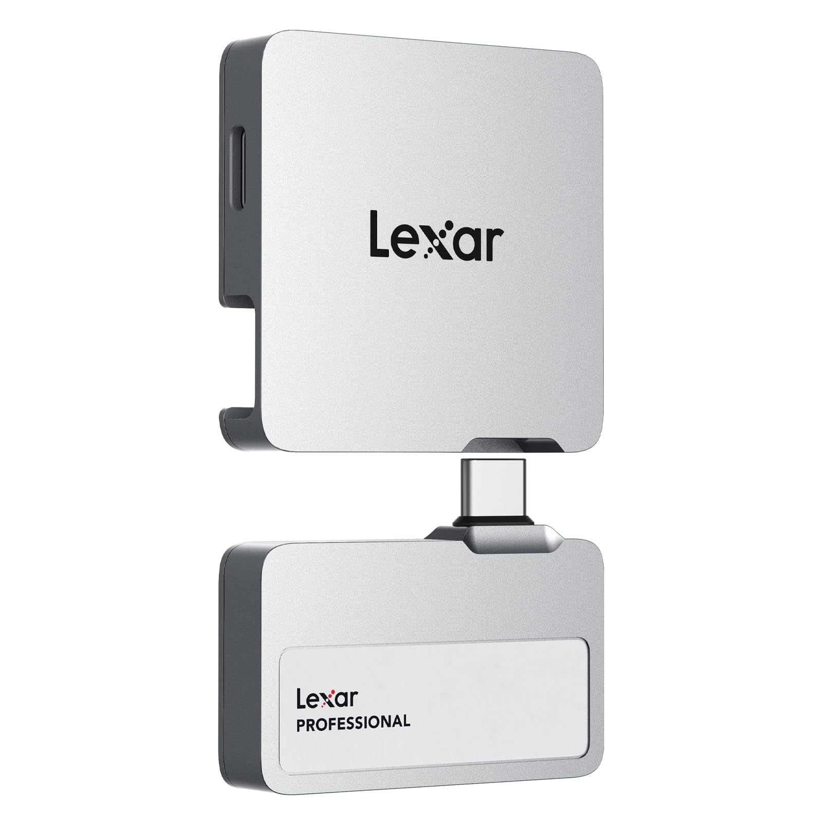lexar-professional-go-ssd-portatile-1tb-con-hub-usb-c-1050mb-s-argento image 1