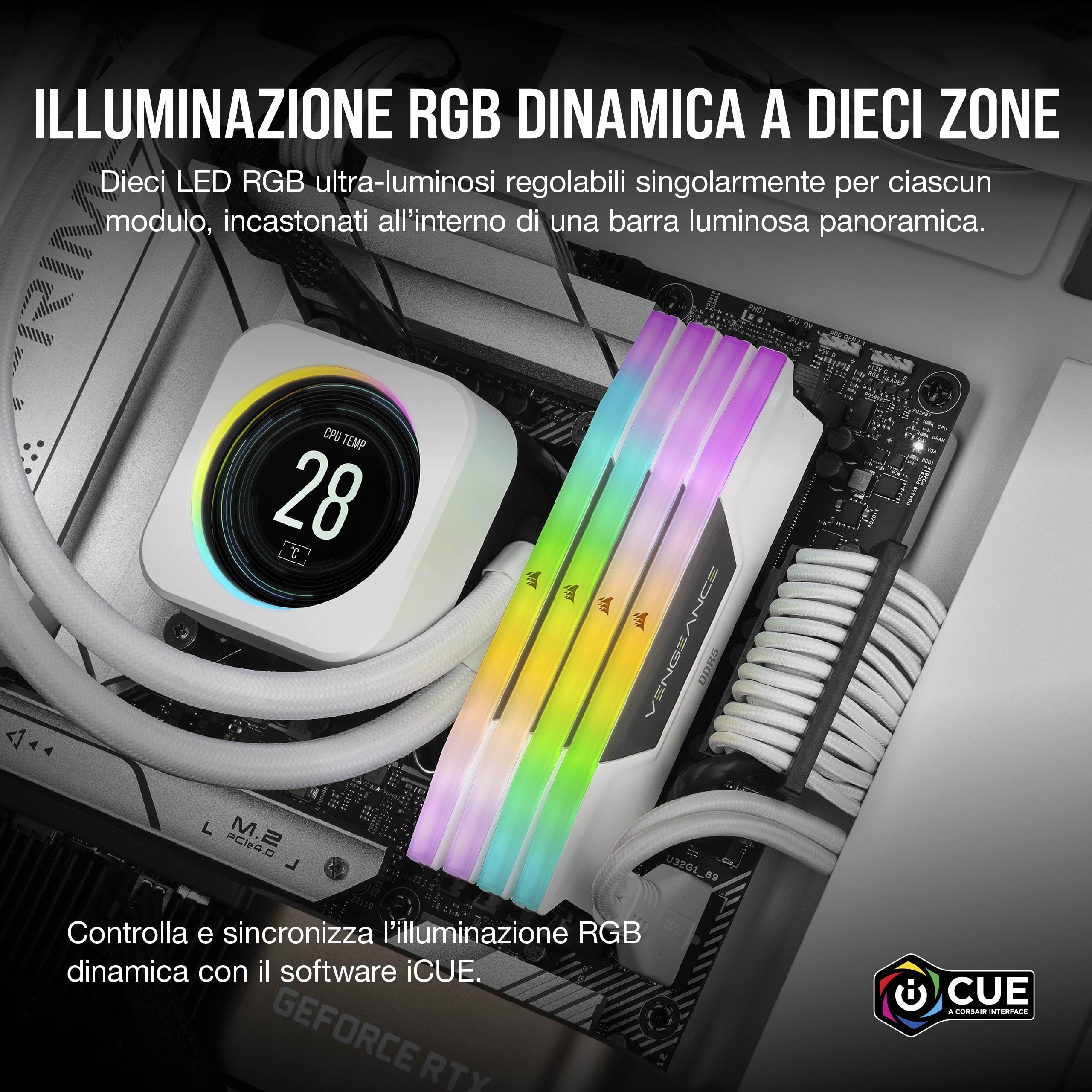 corsair-vengeance-rgb-ddr5-64gb-2x32gb-5600mhz-cl36-memoria-desktop-bianco image 4