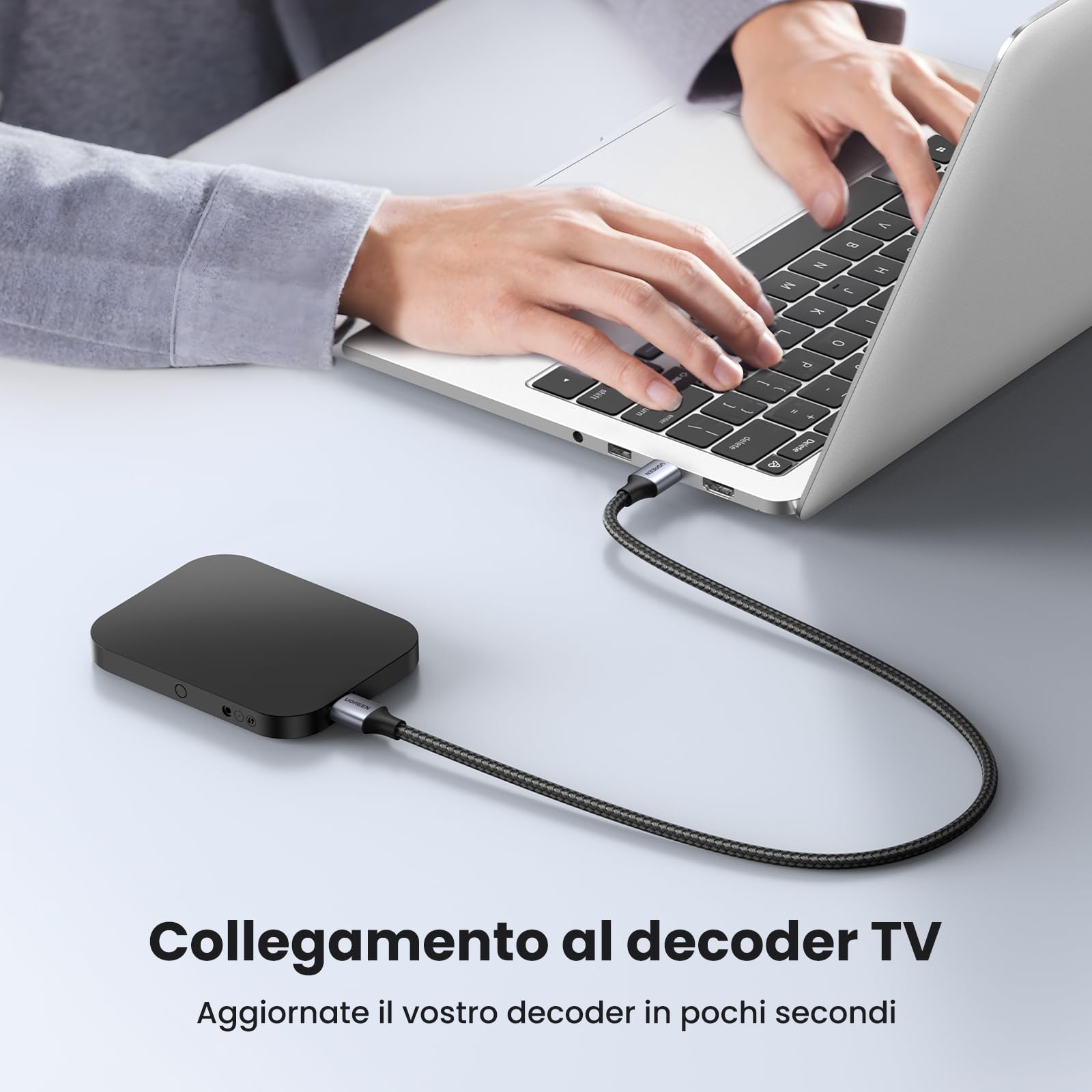 ugreen-cavo-usb-3-0-tipo-a-maschio-maschio-0-5m-5gbps-nylon-alluminio image 6
