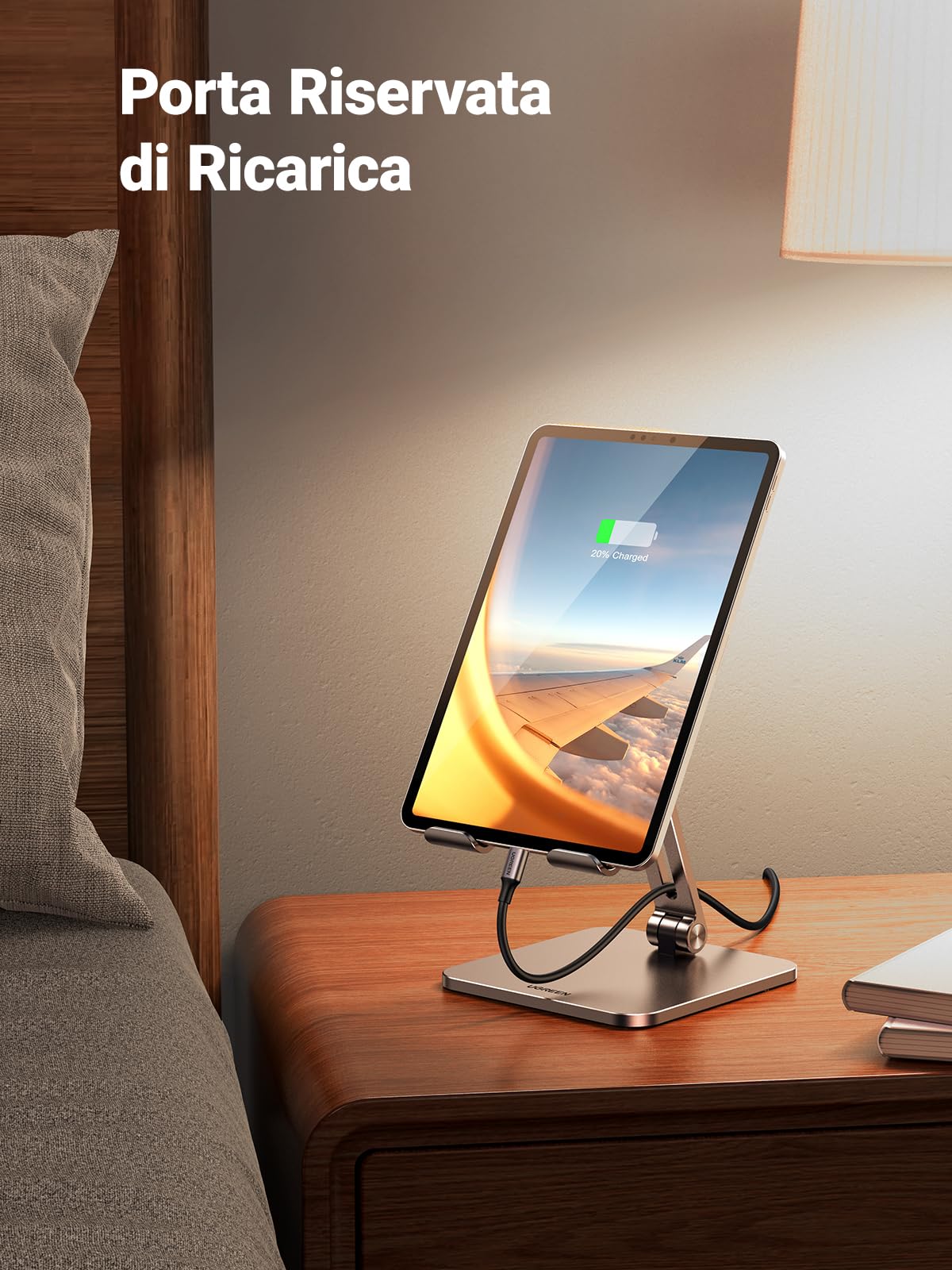 ugreen-supporto-tablet-e-smartphone-da-tavolo-pieghevole-in-alluminio-grigio-4-1 image 4