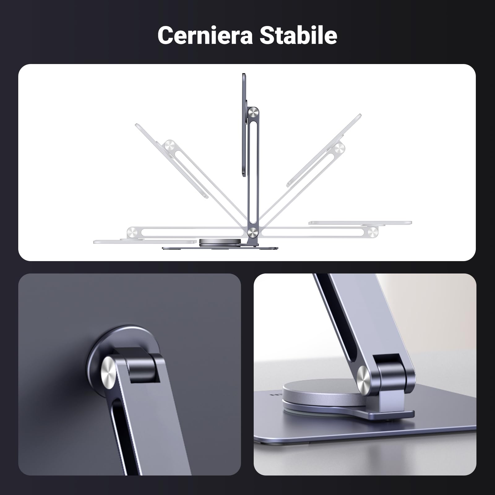 ugreen-supporto-magnetico-da-scrivania-in-alluminio-per-ipad-pro-12-9-girevole-3 image 8