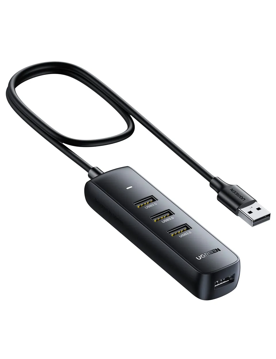 ugreen-hub-4-porte-usb-3-0-5gbps-con-cavo-1m-e-alimentazione-5v-2a image 1