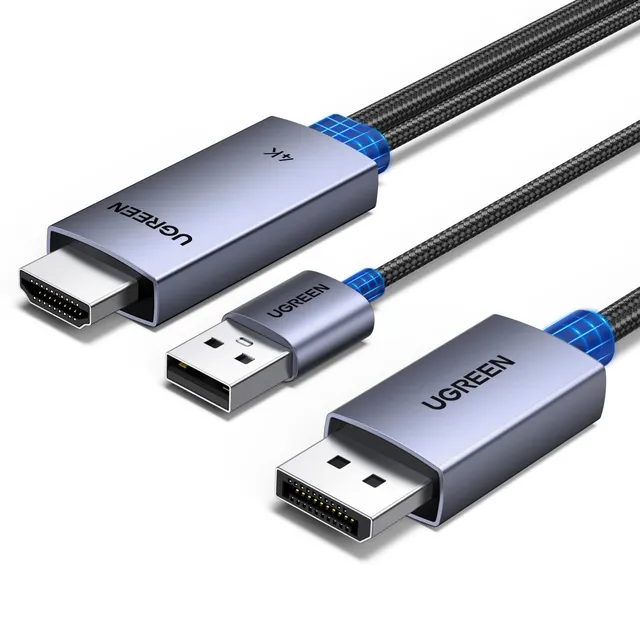 ugreen-cavo-hdmi-a-displayport-bidirezionale-2m-4k-60hz-hdr image 1