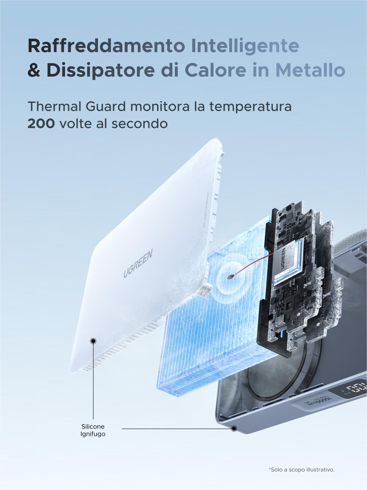 ugreen-magflow-qi2-25w-power-bank-magsafe-10000mah-usb-c-pd-30w-blu image 8