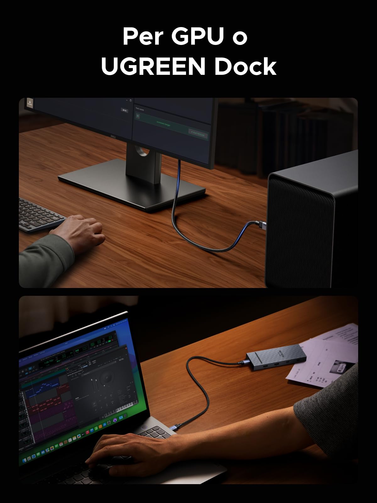 ugreen-nexode-cavo-usb4-gen4-40gbps-8k-60hz-240w-pd-3-1-type-c-1m-nylon image 8
