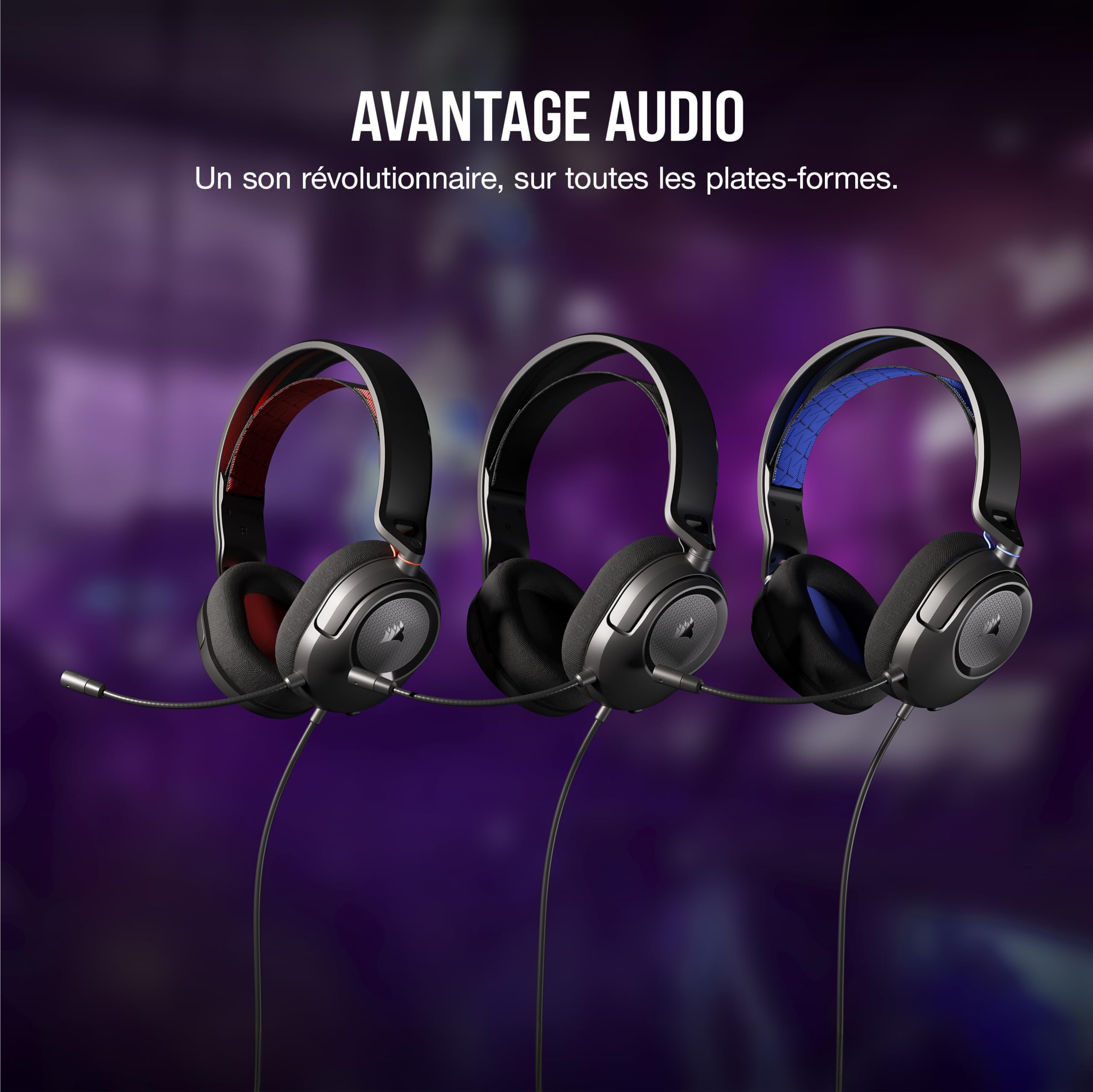corsair-hs35-v2-cuffie-gaming-con-cavo-multipiattaforma-jack-3-5-mm-carbonio image 2