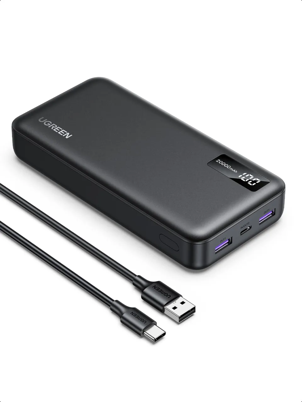 ugreen-zapix-power-bank-20000mah-22-5w-con-usb-c-pd-20w-e-3-porte image 1