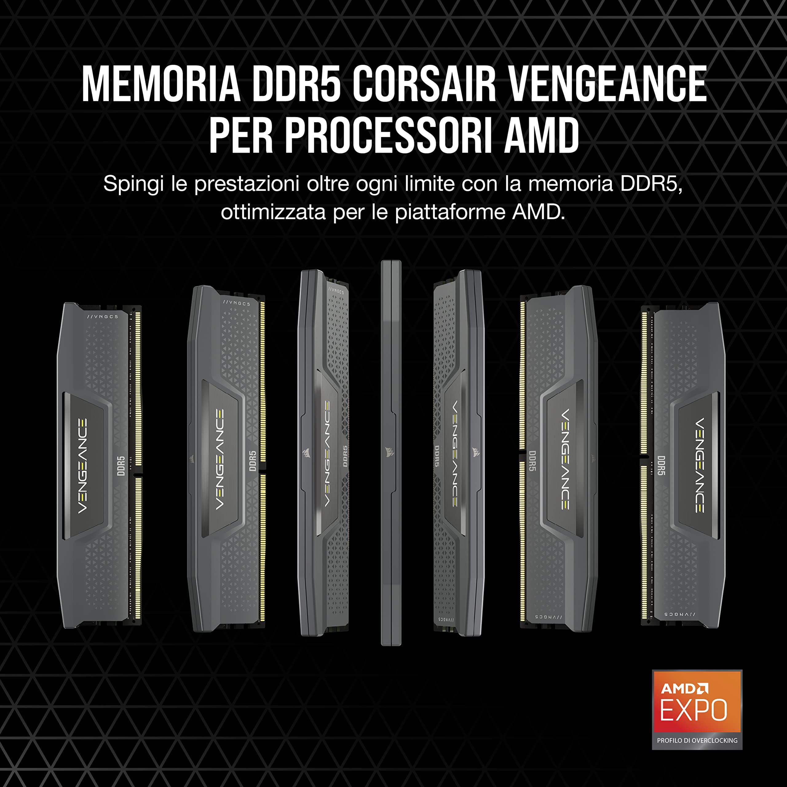 corsair-vengeance-ddr5-64gb-2x32gb-6000mhz-cl40-amd-expo-intel-xmp-3-0 image 2