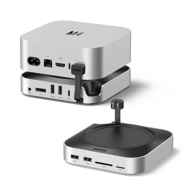 ugreen-docking-station-10-in-2-usb-c-con-supporto-mac-mini-m4-m4-pro-alloggio-ss image 1