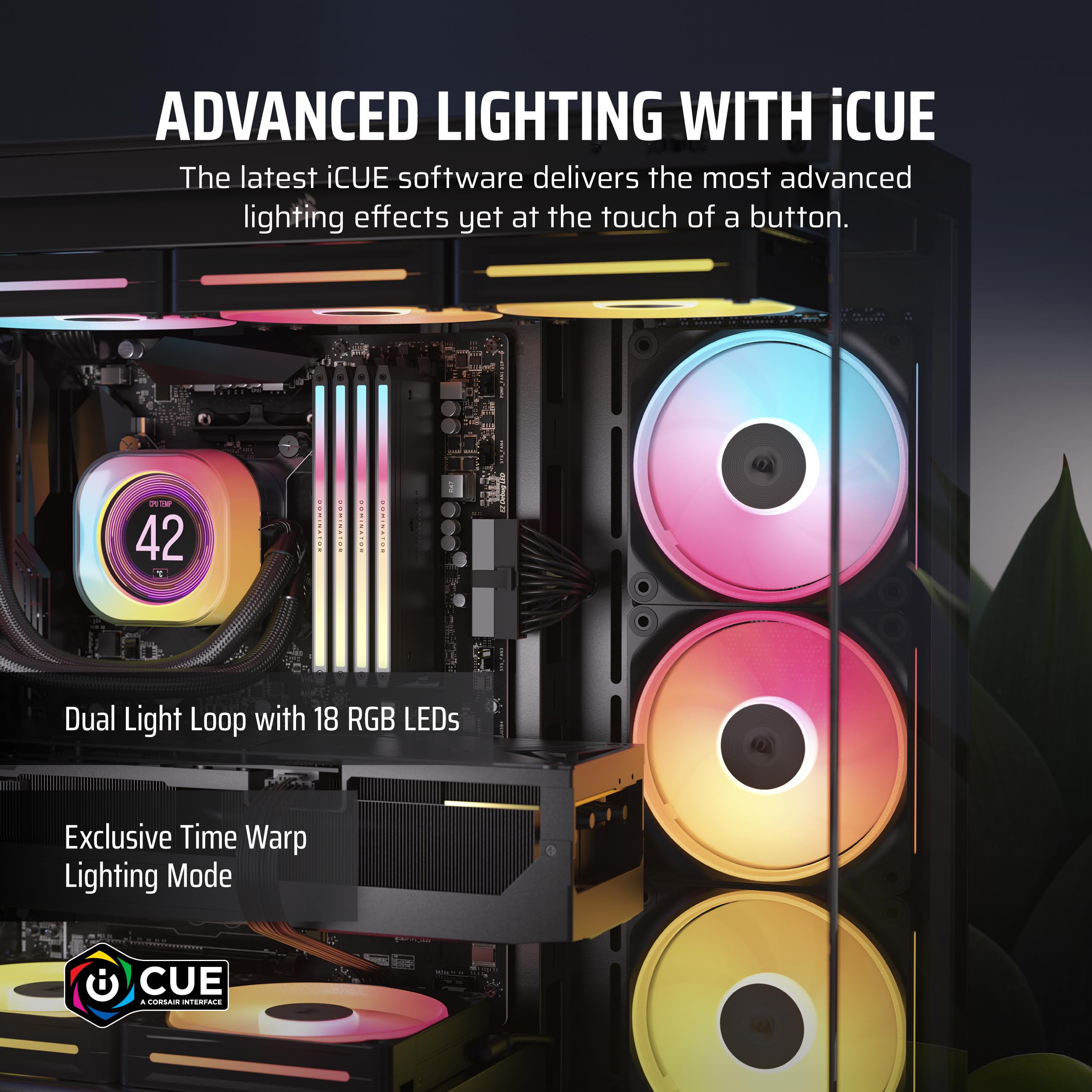 corsair-lx120-r-rgb-kit-3-ventole-120mm-reverse-2400-rpm-icue-link image 4