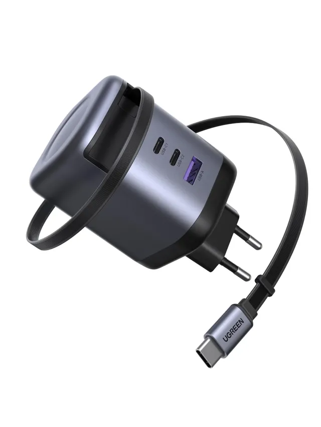 ugreen-nexode-100w-caricatore-usb-c-gan-retrattile-4-in-1 image 1
