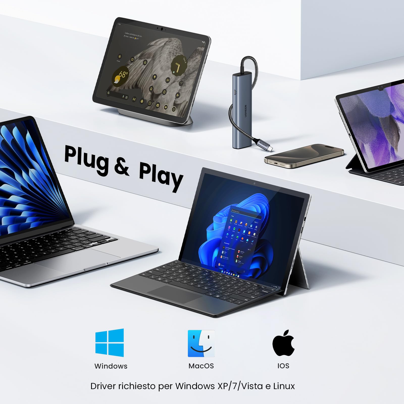 ugreen-hub-usb-c-a-ethernet-6-in-1-gigabit-1000mbps image 5