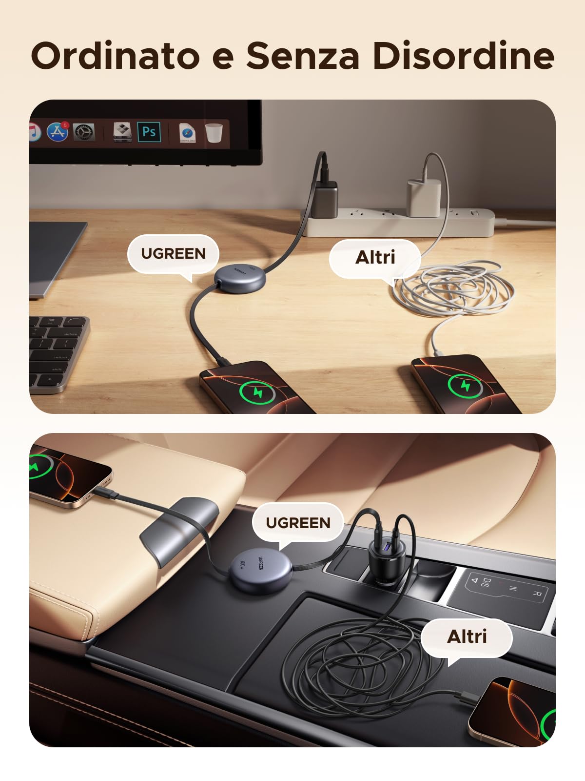 ugreen-nexode-cavo-usb-c-retrattile-100w-pd-grigio image 5