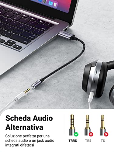 ugreen-adattatore-audio-usb-a-jack-3-5-mm-25-cm-scheda-audio-esterna-24bit-96khz image 8