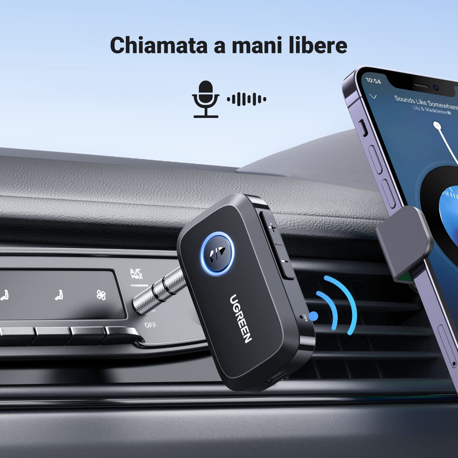 ugreen-ricevitore-bluetooth-6-0-jack-3-5mm-auto-aux-nero-15h image 3