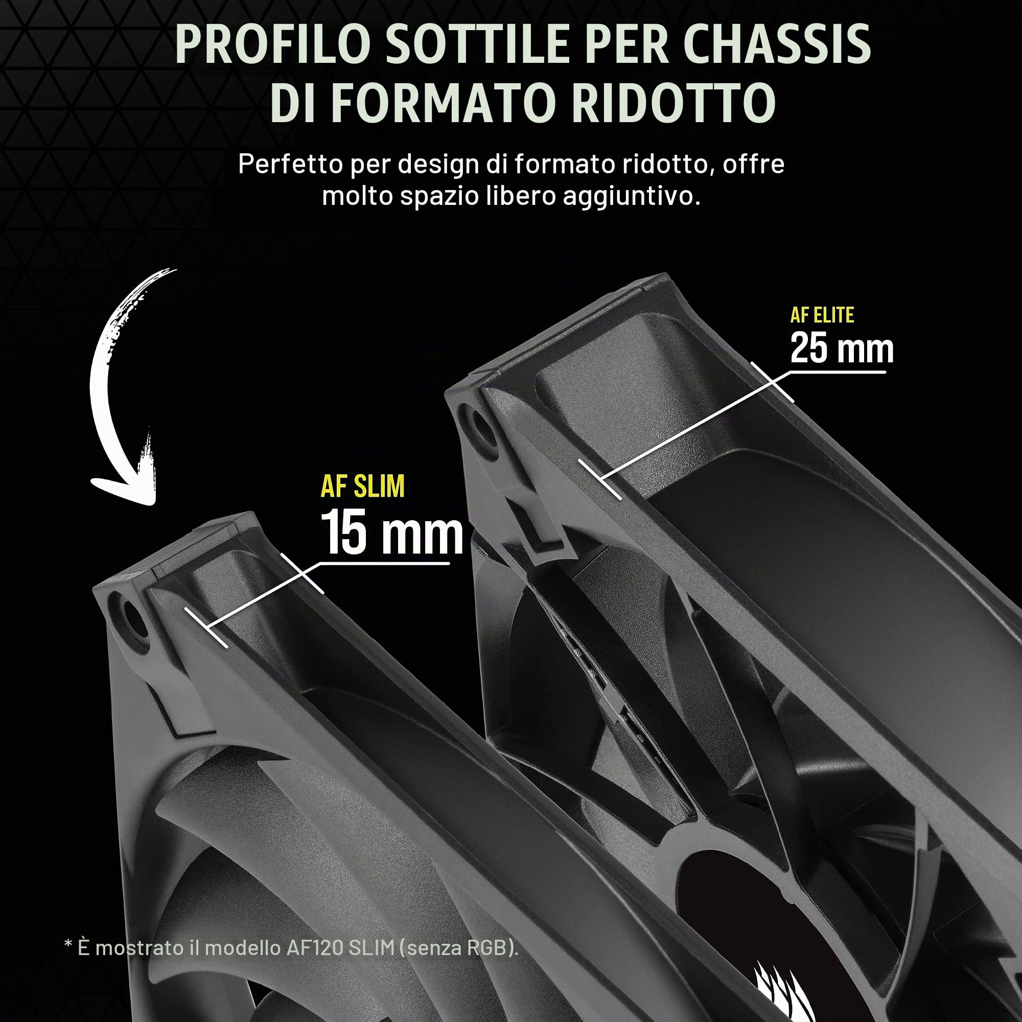 corsair-af120-rgb-slim-ventola-pwm-120mm-sottile-nero image 3