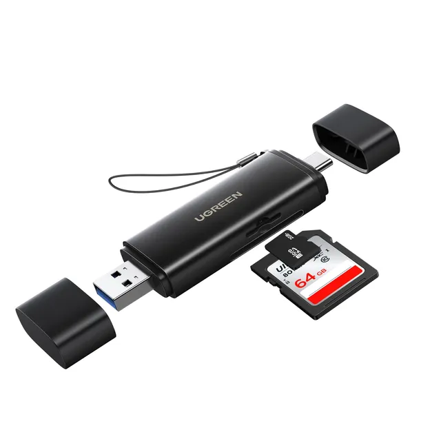 ugreen-sd4-0-lettore-schede-sd-usb-c-e-usb-a-312mb-s-in-alluminio image 1