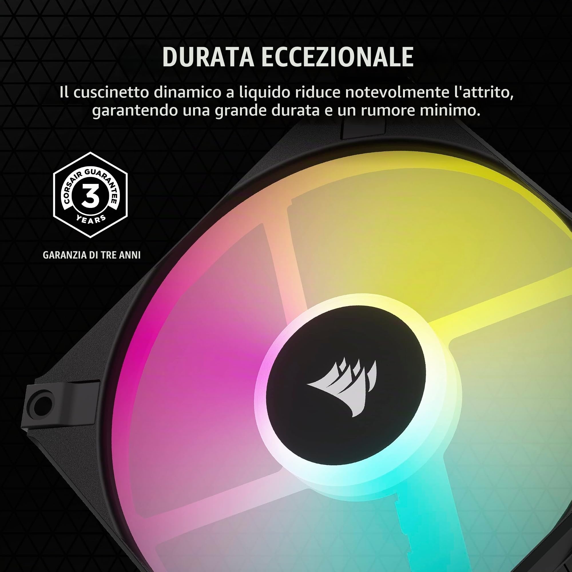 corsair-af120-rgb-slim-ventola-pwm-120mm-sottile-nero image 7