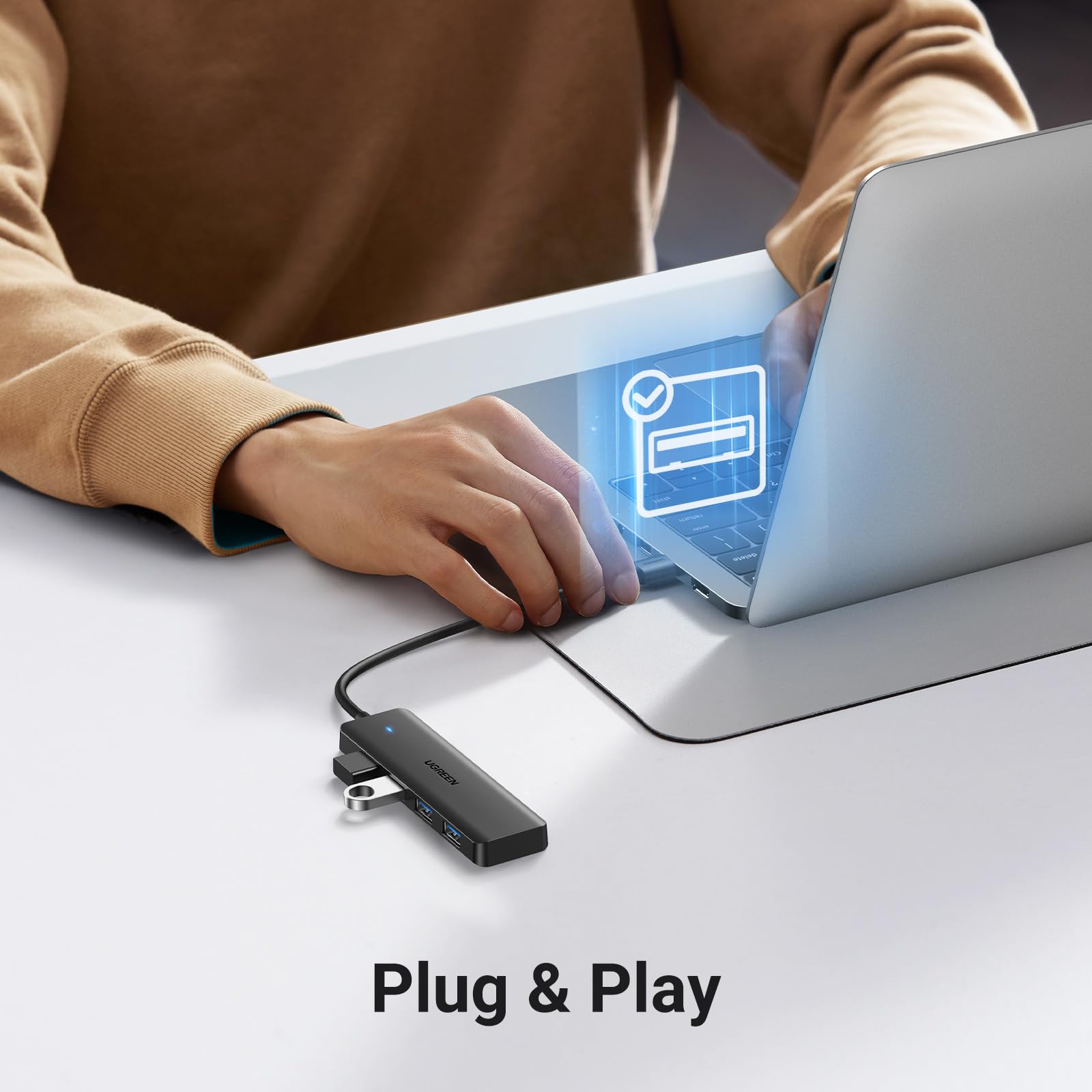 ugreen-hub-usb-3-0-4-porte-5gbps-cavo-15cm image 4